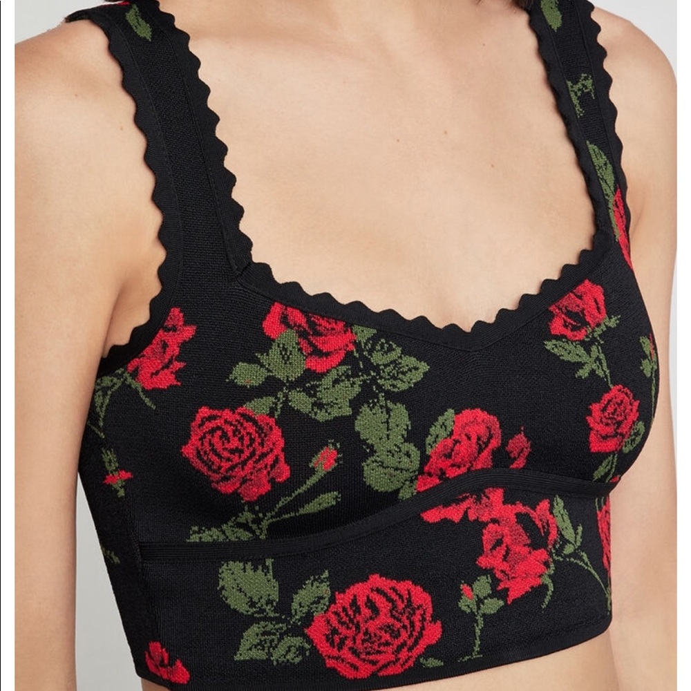BCBG La Rosa Cropped Top
